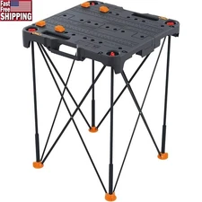 Portable Folding Workbench 300lbs Capacity Lightweight Sturdy Easy Storage New