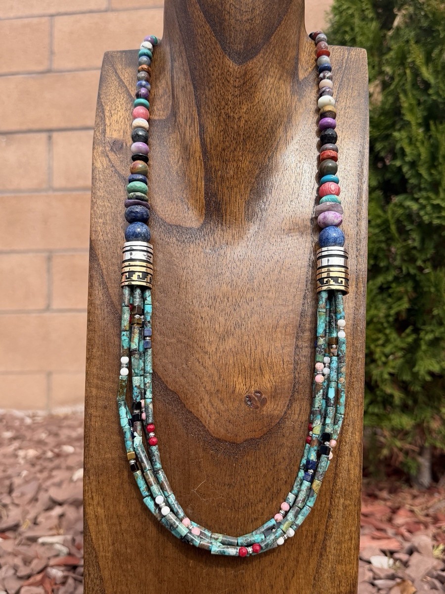 Tommy Rosita Singer T R Sterling Silver Multi Strand Turquoise