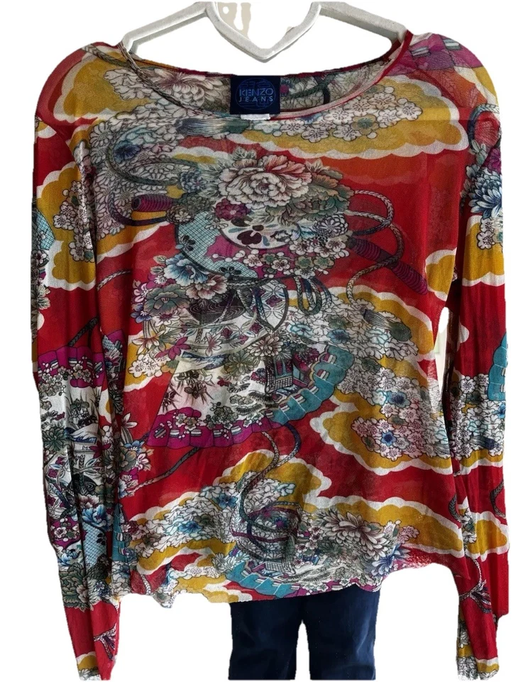 Vintage Kenzo Jeans Mesh Top - Image 2 of 4