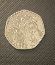 2019 50 Pence CIRCULATED PADDINGTON BEAR AT ST PAULS CATHEDRAL
