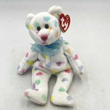 Ty Beanie Baby Kissme - MWMT Bear 2001 Valentine  s Day Heart Nose