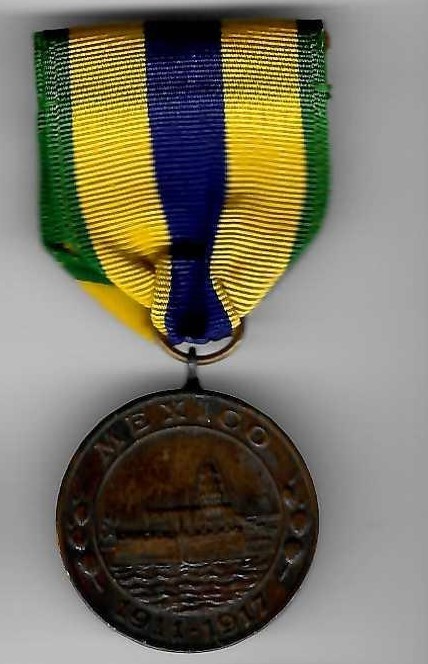 US MARINE CORPS 1911-1917 MEXICO CAMPAIGN Medal thick Studley type not Numbered