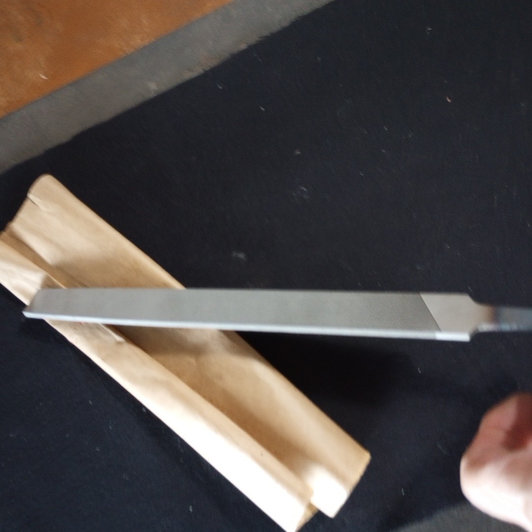 1 Vintage Johnson Bastard Flat Hand File 10"  Length Made In USA NOS