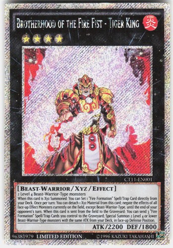 Brotherhood of the Fire Fist - Tiger King CT11-EN001 YuGiOh 2014 Mega-Tins card