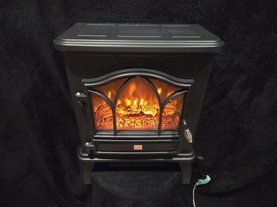 RED STONE Infrared Portable Heater 1500W 120V Flame Effect Thermostat