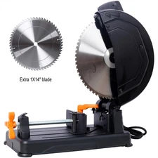 Chop Saw w/ 2x14" Blade 45°/90° Angle Cutting Saw Cut-Off Machine 2200W 15-Amp