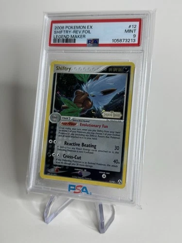 Pokemon Shiftry EX Legend Maker Reverse Holo Rare #12 PSA 9 Mint