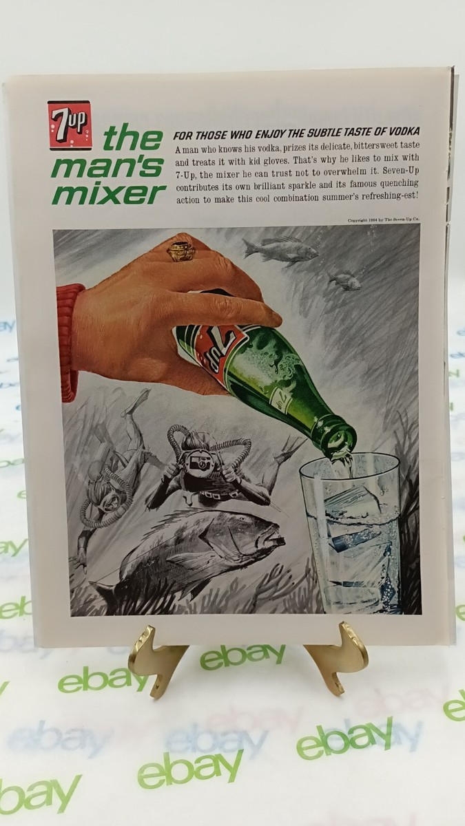 セブンアップ　ポスター Vintage 1964 7UP Print Ad | eBay