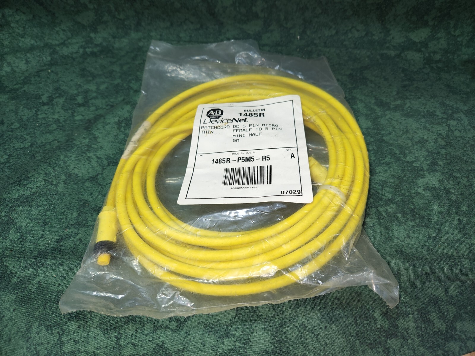 5 Pin Devicenet Allen-Bradley 5 Pin Micro Cord Set DeviceNet 1485R-P5M5-R5 (33409-BPR6 ...