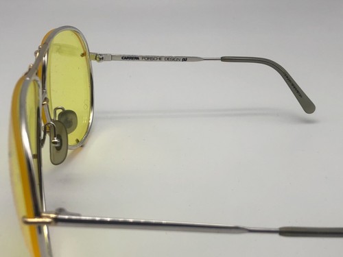 carrera Porsche 5623 Aviator Silver & gold Framed w/ Yellow lenses - Picture 6 of 11