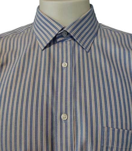Jos A Bank 1905 Shirt Men’s Size. 17 1/2 - 34 Button Up Long Sleeve Blue White - Picture 11 of 12