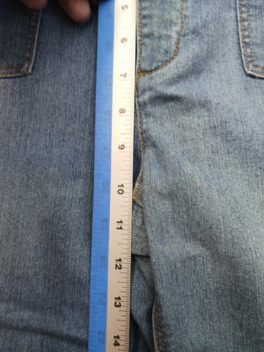 Susan Graver Women's Jeans Size 14 Light Blue Straight Mid Rise Stretch Denim - Picture 6 of 16