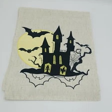 Cottage Classic Linens Halloween Haunted House Table Runner, Approx. 67" Long