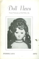 1972 Doll News Magazine United Federation of Doll Clubs February 