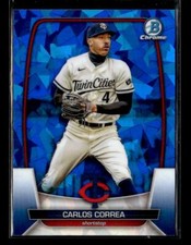 2023 Bowman Chrome Sapphire Edition #85 Carlos Correa Minnesota Twins