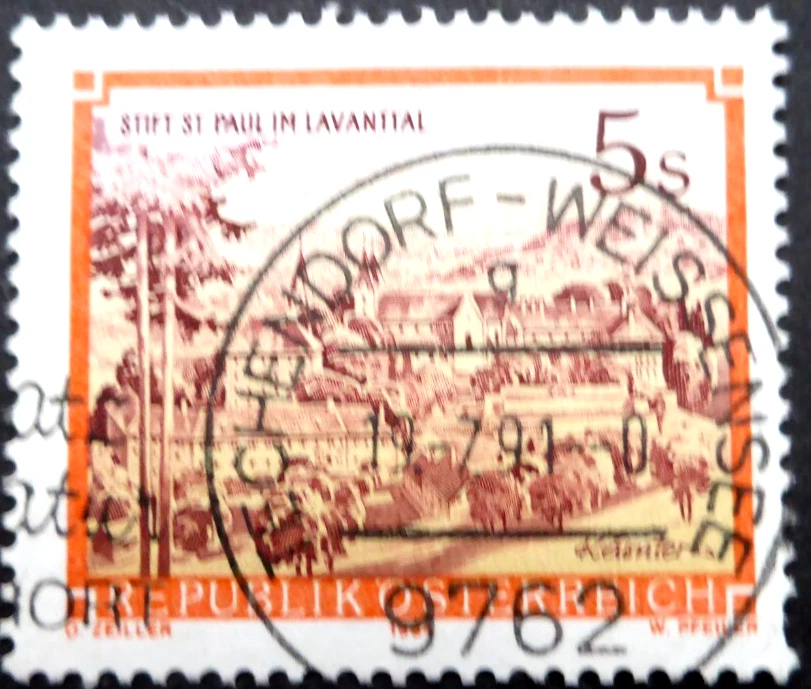 Österreich 1984, Mi 1827 Stift St. Paul im Lavanttal, gestempelt - Bild 1 von 1