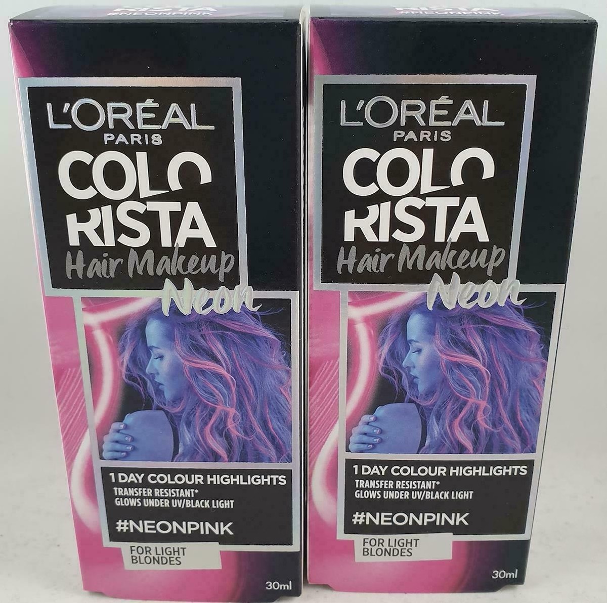 L'Oréal Colorista Néon Pink - Coloration Temporaire Cheveux 30 Ml - Neuf