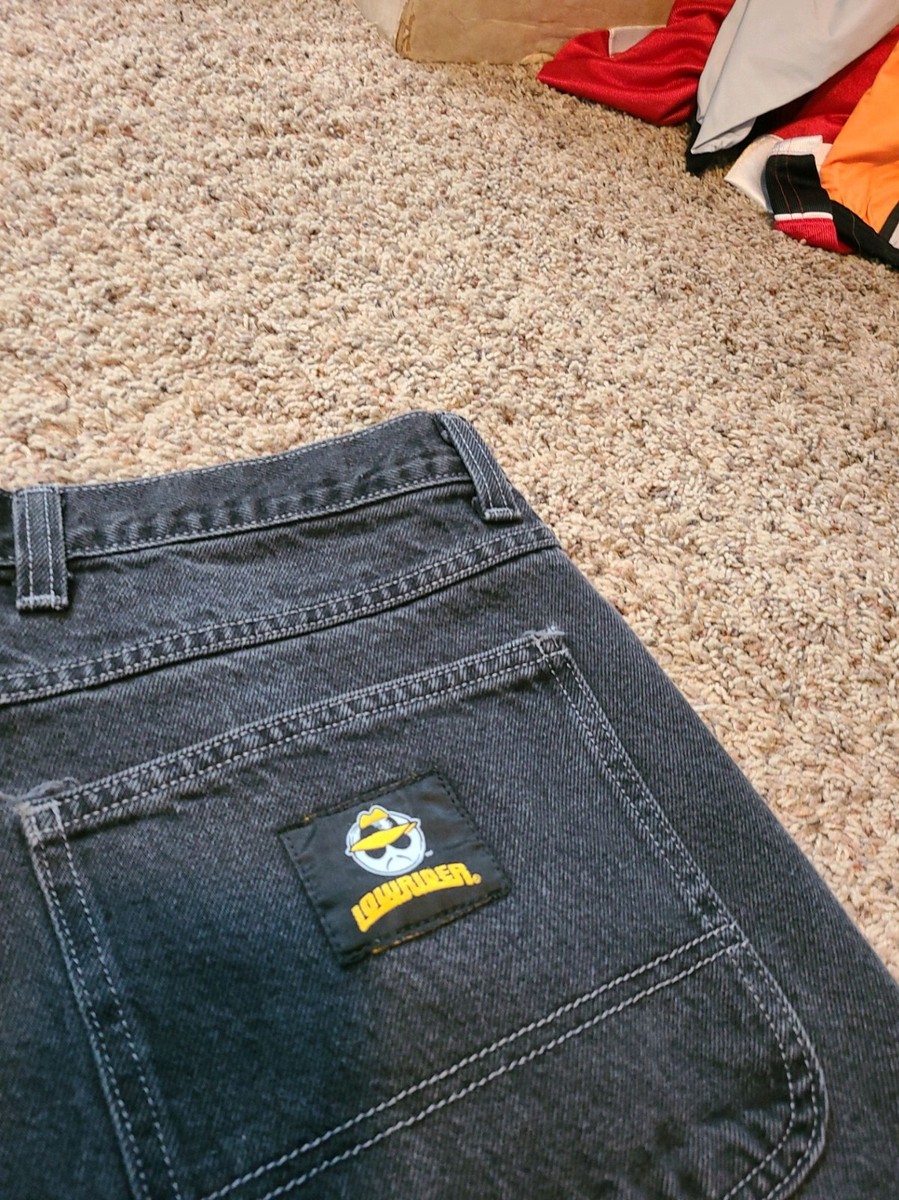 VTG 90'S LOWRIDER BAGGY CARPENTER JEAN SHORTS SZ 36 12.5