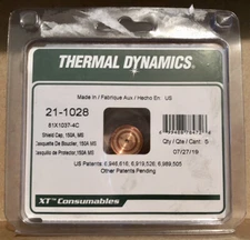 NEW Thermal Dynamics 21-1028 Shield Cap, 150A, Ms, 5 Pack