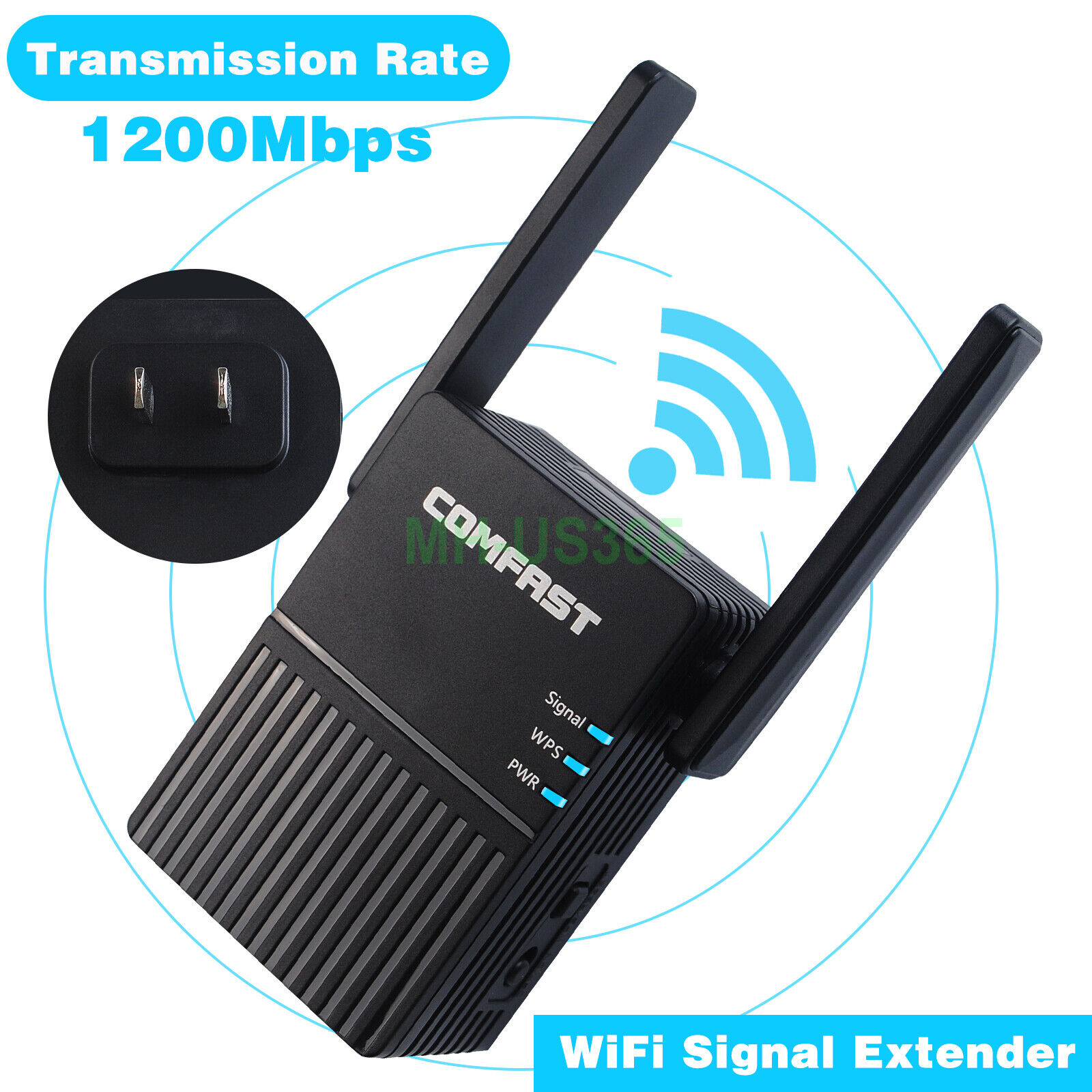 Comfast 1200Mbps WiFi Repeater Dual Band Wireless Extender Amplifier WiFi Router