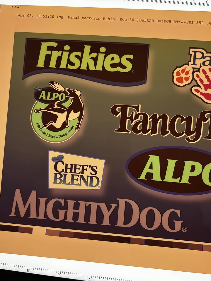 Friskies Dog Food, Art, Vtg Negative 8” X 10” Production Advertising - Image 3 of 4