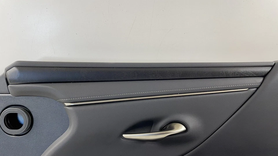 19-22 LEXUS ES300H PASSENGER RIGHT FRONT DOOR PANEL COVER TRIM LEATHER BLACK OEM - Image 3 of 4