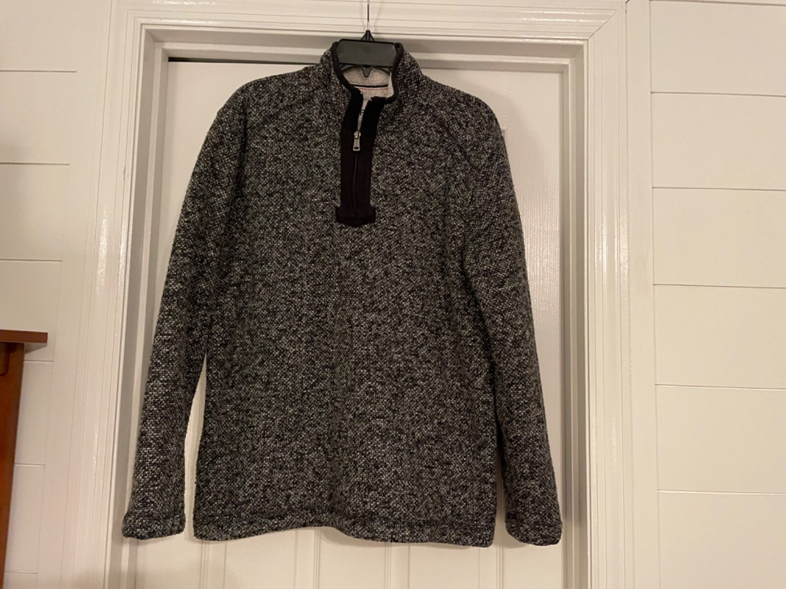 Orvis Men’s Sherpa Lined Fleece 1/4 Zip Pullover Size… Gem