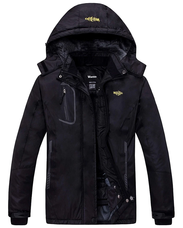 Wantdo Women's Waterproof Winter Coat Hooded Ski Jacket Winter Warm Snow Coat - Image 2 of 4