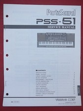 Yamaha PortaSound PSS-51 Service Manual