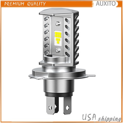 H4 LED Motorcycle Headlight Bulb Beam High/Low Motor White High Power 1/2set - Picture 2 of 19