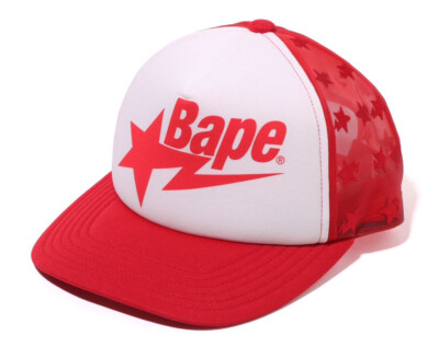 A BATHING APE BAPESTA メッシュキャップ A BATHING APE Men's Goods BAPE STA MESH CAP ( EMBROIDARY