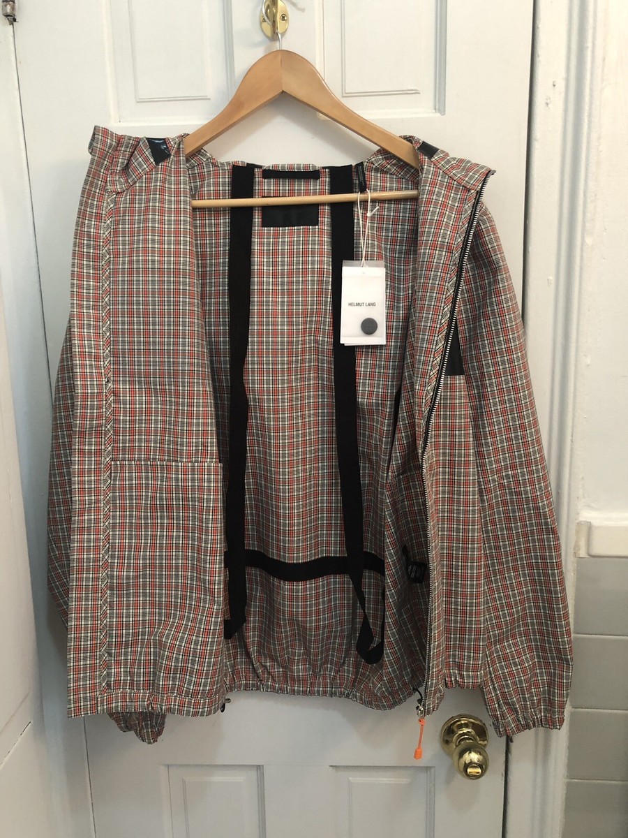 Helmut Lang Men Techno Plaid W.R Zip Front Jacket Size S | eBay