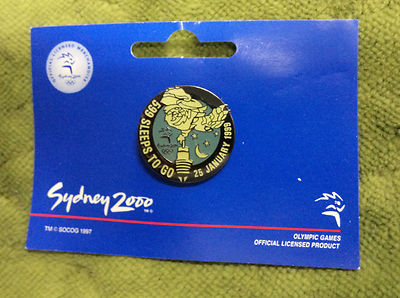 #P224.   SYDNEY 2000 OLYMPIC PIN - 599  SLEEPS  TO GO