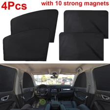 Magnetic Car Window Sun Shade - 4Pcs Car Privacy Curtains - 100% UV Shield Cover