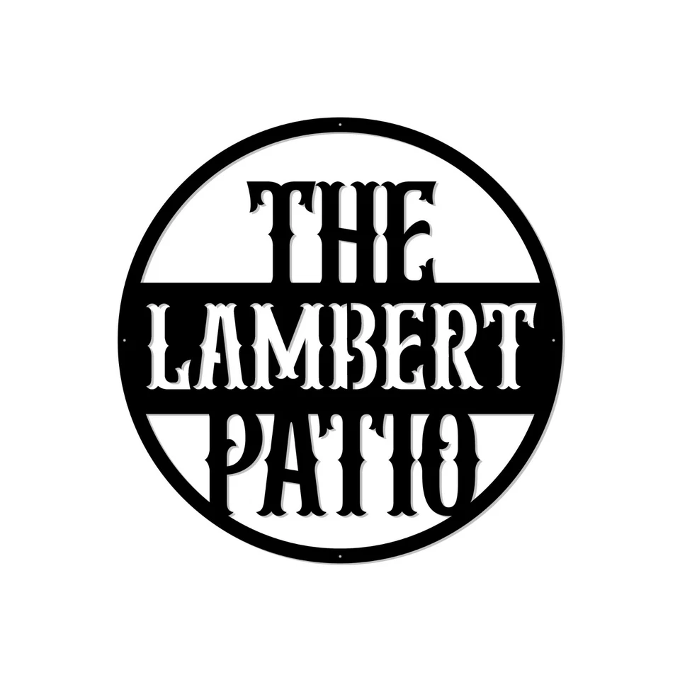 Custom Metal Hanging Patio Sign Personalized Gift Wall Art Decors - Image 3 of 4