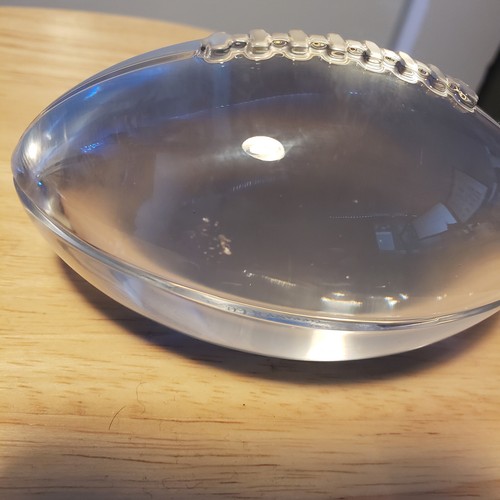 Tiffany & Co. Bleikristallglas Fußball Briefbeschwerer Kunstglas - Bild 6 von 7