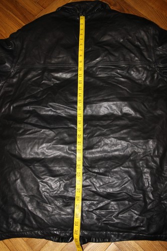 FAY Mens Down leather Black Jacket Size M - Picture 9 of 11