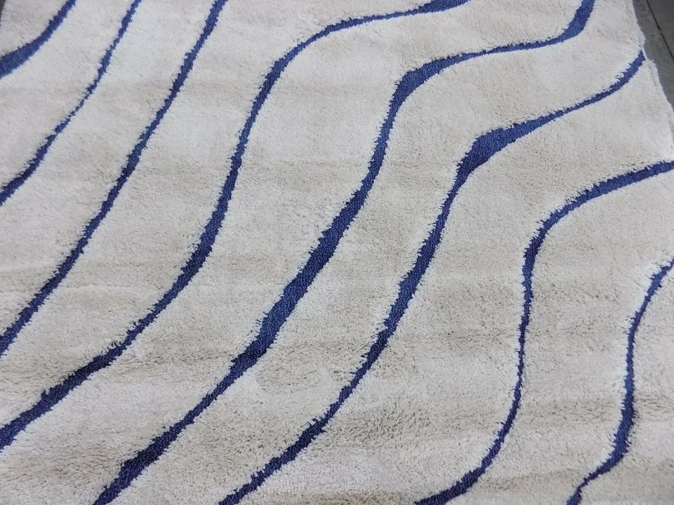 Alfombra dañada CREMA/AZUL 6' X 9' precio reducido 1172591353 SG472-1165-6 Foto 2 de 4