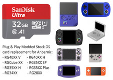 Anbernic RG40XX RGCubeXX RG35XX RG34XX RG28XX SanDisk 32GB OS Card Replacement