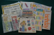#1 ~ Birthday Embellishment, Stickers, Sheets  Me & my BIG idea, Momenta Plus