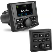 NVX VMPS35 Marine Bluetooth Stereo w/ Wired Waterproof Remote IP66 Boat ATV UTV