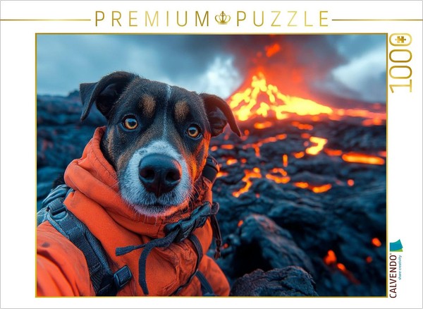 Calvendo Puzzle Fireproof On Four Paws | 1000 Pieces, Finished Size 25.2 × 18.9-image