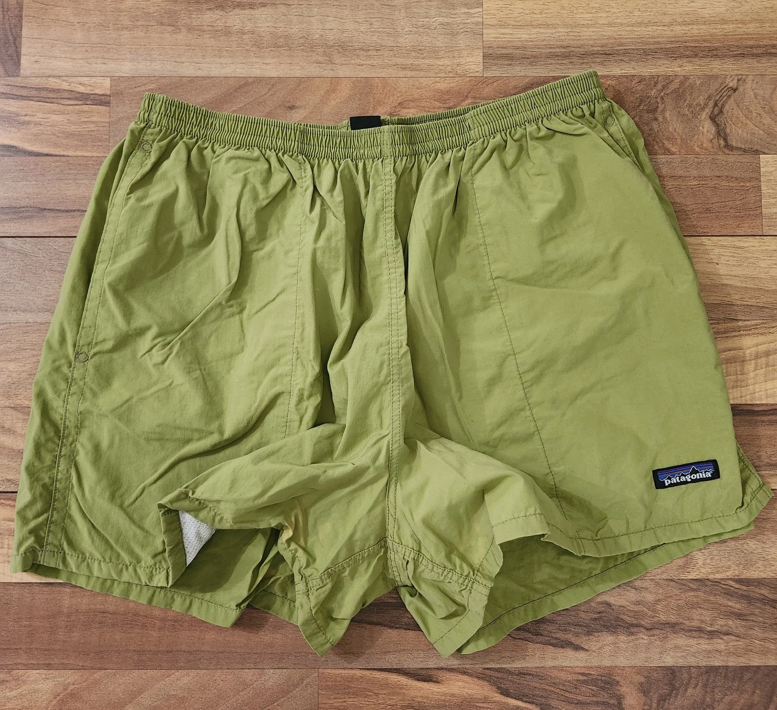 VTG Patagonia Baggies Shorts Mens Peppergrass Green Size XL