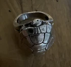 Kieselstein Cord Sterling Silver Turtle Ring Silver 925 Vintage Size 7