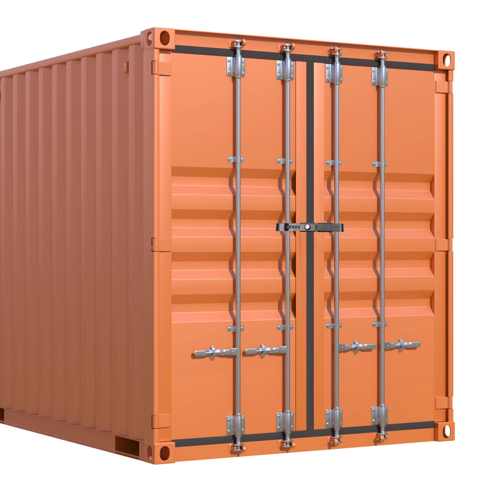 Shipping Container Lock Heavy Duty Steel Trailer Box Cargo Door Lock w/ 3 Keys