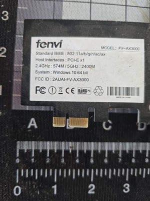 Fenvi Wireless Network Adapter Wifi6 FV-AX3000 802.11 AC/AX Used