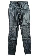 Premium Quality Pre-loved Faux Leather Stretch Legging  Free Sizes 32-34 