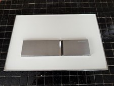 Geberit Sigma50 Dual Flush Actuator Plate - White/Stainless 115.788