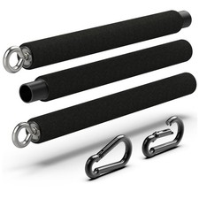 Resistance Band Bar - Portable Steel Workout Bar for Resistance Bands - Adjus...
