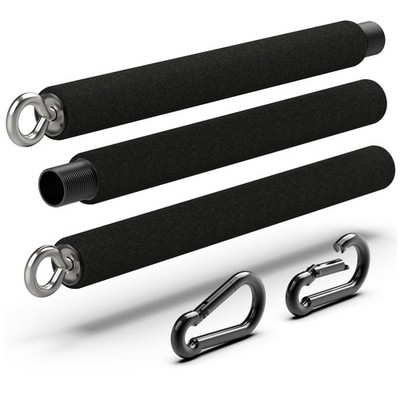 Resistance Band Bar - Portable Steel Workout Bar for Resistance Bands - Adjus...